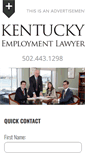 Mobile Screenshot of kentuckyemploymentlawyer.com