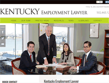 Tablet Screenshot of kentuckyemploymentlawyer.com